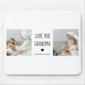 Modern Collage Foto Liebe Ihr Oma Bestes Geschenk Mousepad (Vorne)