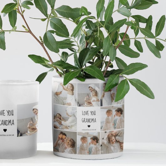 Modern Collage Foto Liebe Ihr Oma Bestes Geschenk Quadratischer Aufkleber