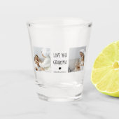 Modern Collage Foto Liebe Ihr Oma Bestes Geschenk Schnapsglas (Vorderseite)