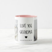 Modern Collage Foto Liebe Ihr Oma Bestes Geschenk Tasse (Zentrum)