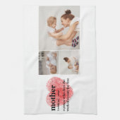 Modern Collage Foto & Red Heart Mother Gift Geschirrtuch (Vertikal)