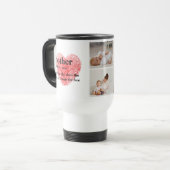 Modern Collage Foto & Red Heart Mother Gift Reisebecher (Vorderseite Links)