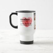 Modern Collage Foto & Red Heart Mother Gift Reisebecher (Links)