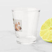 Modern Collage Foto & Red Heart Mother Gift Schnapsglas (Rechts)