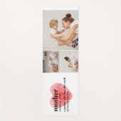 Modern Collage Foto & Red Heart Mother Gift Yogamatte (Vorderseite)
