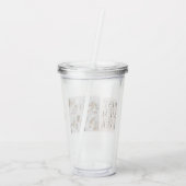 Modern Collage Foto von Pink Happy Mothers Day Acryltrinkbecher (Rückseite)