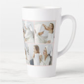 Modern Collage Foto von Pink Happy Mothers Day Milchtasse (Rechts)