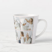 Modern Collage Foto von Pink Happy Mothers Day Milchtasse (Rechts)