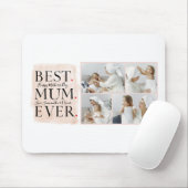 Modern Collage Foto von Pink Happy Mothers Day Mousepad (Mit Mouse)