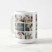 Modern Collage “Merry Christmas” Multi Photo Kaffeetasse (Vorderseite Links)