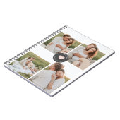 Modern Collage Personalisiert Family Foto Geschenk Notizblock (Linke Seite)
