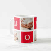 Modern Collage Photo &  Best Mom Ever Gift Kaffeetasse (Vorderseite Links)