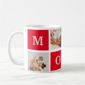 Modern Collage Photo & Best Mom Ever Gift Kaffeetasse (Links)
