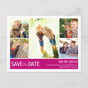 Modern Collage Postkarte