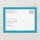 Modern Collage Save the Date Postcard Ankündigungspostkarte (Rückseite)