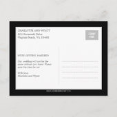 Modern Collage Save the Date Postcard Ankündigungspostkarte (Rückseite)