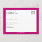 Modern Collage Save the Date Postcard Ankündigungspostkarte (Rückseite)