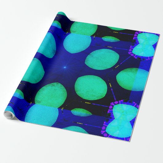 MODERN_COLOR_BLUE_GIFT GESCHENKPAPIER (Ungerollt)