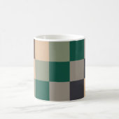 Modern Color Checks Checkerboard Kaffeetasse (Mittel)