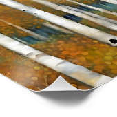 Modern Colorado Aspens Mountain Fall Poster (Ecke)