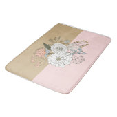 Modern Colorblock Bouquet Badematte (Schrägansicht)