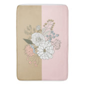 Modern Colorblock Bouquet Badematte (Vorderseite Vertikal)