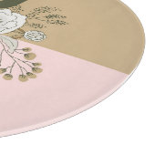 Modern Colorblock Bouquet Schneidebrett (Ecke)