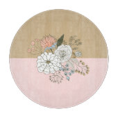 Modern Colorblock Bouquet Schneidebrett (Vorderseite)