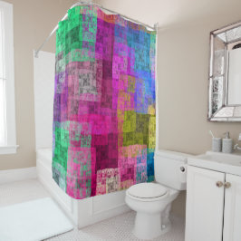 Modern colorful abstract  duschvorhang