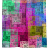 Modern colorful abstract  duschvorhang (Vorderseite)