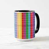 Modern Colorful Abstract Geometric Coffee Mug Bol Tasse (VorderseiteRechts)