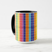 Modern Colorful Abstract Geometric Coffee Mug Bol Tasse (Vorderseite Links)