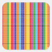 Modern Colorful Abstract Geometric Sticker Bold R (Vorderseite)