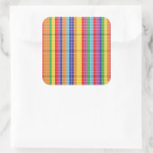 Modern Colorful Abstract Geometric Sticker Bold R (Tasche)