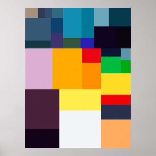 Modern Colorful Abstract Poster (Vorne)