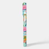 Modern Colorful Blooming Cacti Personalized Case-Mate iPhone Hülle (Rückseite / Links)