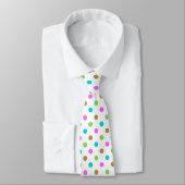 Modern Colorful Chic Polka Dots Krawatte (Gebunden)