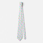 Modern Colorful Chic Polka Dots Krawatte (Vorderseite)