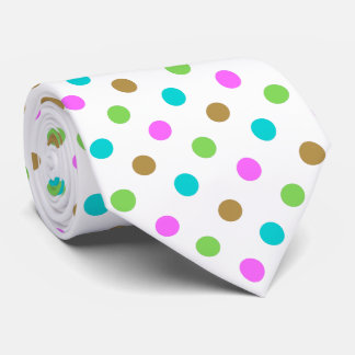 Modern Colorful Chic Polka Dots Krawatte
