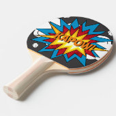 Modern Colorful Comic Book KAPOW Pop Art Tischtennis Schläger (Vorderseite)