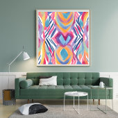 Modern Colorful Contemporary | Watercolor Bright Poster