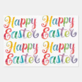 Modern Colorful Egg Pattern Easter Wrapping Paper Geschenkpapier Set (Vorderseite)