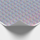 Modern Colorful Geometric Mosaic Pattern Wrapping Geschenkpapier (Ecke)