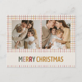 Modern Colorful Grid frohe Weihnachten Zwei Foto