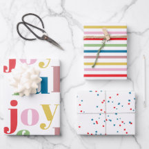 Modern Colorful Joyful Stripe Pattern Cute Holiday