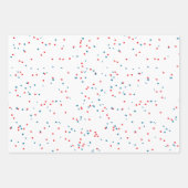 Modern Colorful Joyful Stripe Pattern Cute Holiday Geschenkpapier Set (Vorderseite 3)