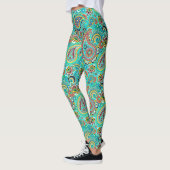 Modern Colorful Paisley Leggings (Links)