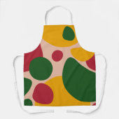 Modern Colorful Polka Dot Apron  Schürze (Vorderseite)