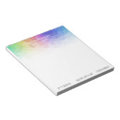 Modern Colorful Rainbow Polygonal - Notepad Notizblock (angewinkelt)