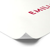 Modern Colorful Retro Bold Wedding Welcome Sign Poster (Ecke)